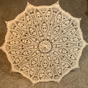 Crochet Parasol with Skull Pattern